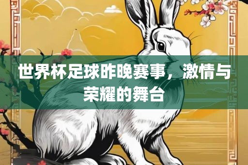 世界杯足球昨晚赛事，激情与荣耀的舞台