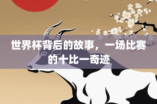 世界杯背后的故事，一场比赛的十比一奇迹
