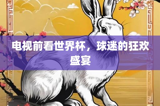 电视前看世界杯，球迷的狂欢盛宴