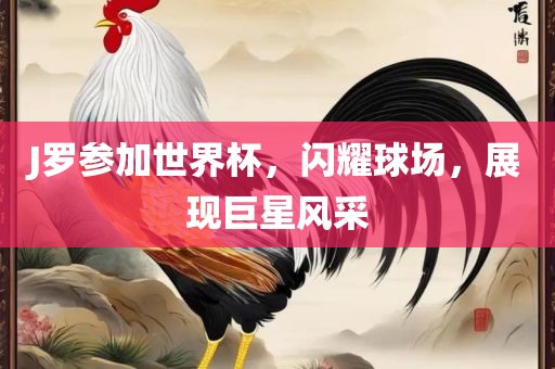 漯河市盈旭机械设备有限公司J罗参加世界杯，闪耀球场，展现巨星风采