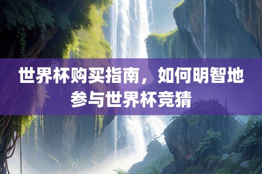 世界杯购买指南，如何明智地参与世界杯竞猜