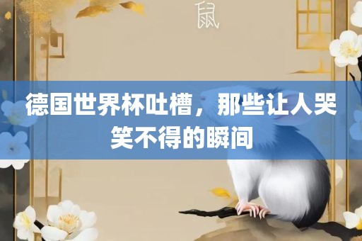 德国世界杯吐槽，那些让人哭笑不得的瞬间漯河市盈旭机械设备有限公司