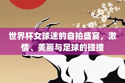 世界杯女球迷的自拍盛宴，激情、美丽与足球的碰撞