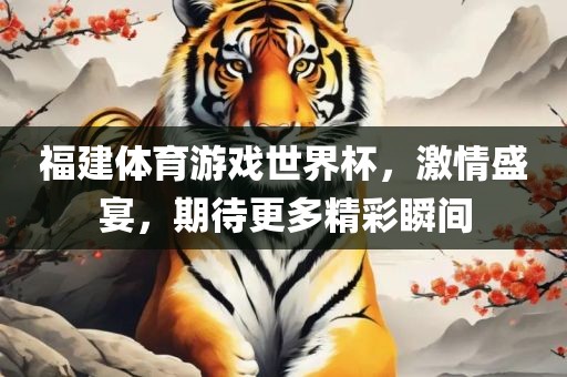 福建体育游戏世界杯，激情盛宴，期待更多精彩瞬间
