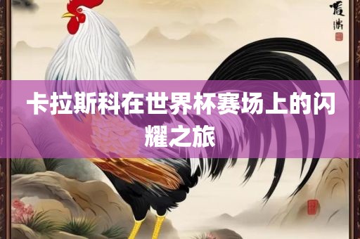 卡拉斯科在世界杯赛场上的闪耀之旅漯河市盈旭机械设备有限公司