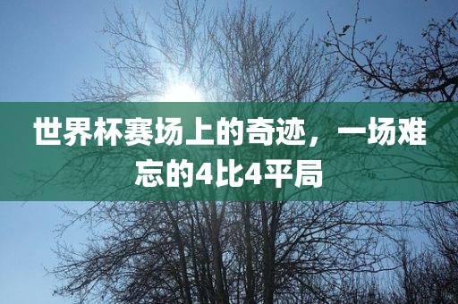 世界杯赛场上的奇迹，一场难忘的4比4平局