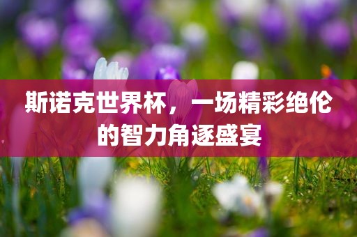 斯诺克世界杯，一场精彩绝伦的智力角逐盛宴