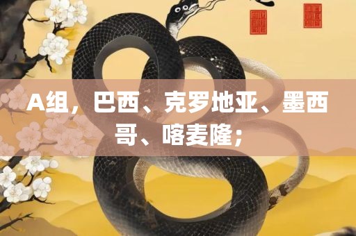 A组，巴西、克罗地亚、墨西哥、喀麦隆；