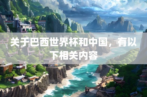 关于巴西世界杯和中国，有以下相关内容
