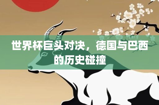 世界杯巨头对决，德国与巴西的历史碰撞