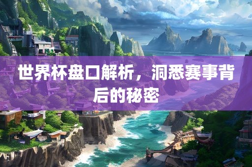 世界杯盘口解析，洞悉赛事背后的秘密