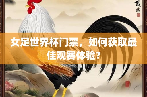 女足世界杯门票，如何获取最佳观赛体验？