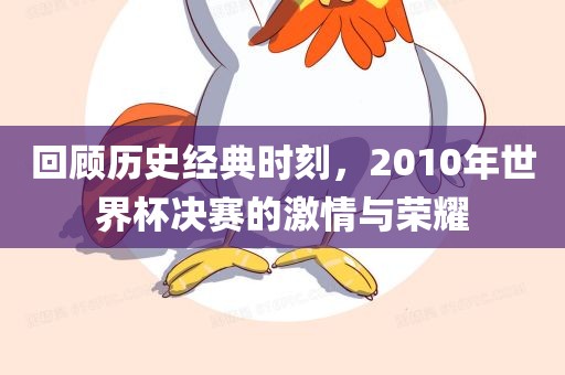 回顾历史经典时刻，2010年世界杯决赛的激情与荣耀