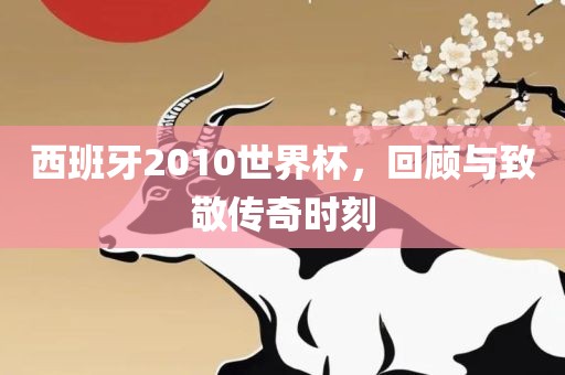 西班牙2010世界杯，回顾与致敬传奇时刻