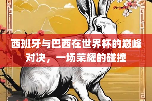 西班牙与巴西在世界杯的巅峰对决，一场荣耀的碰撞