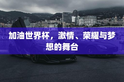 加油世界杯，激情、荣耀与梦想的舞台