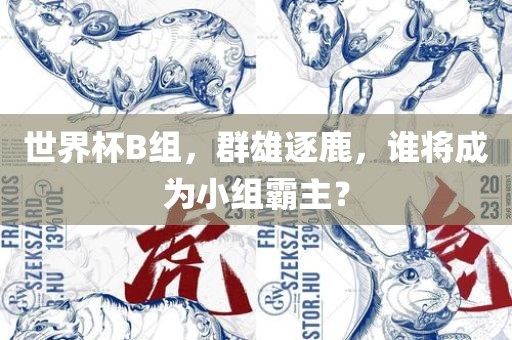 世界杯B组，群雄逐鹿，谁将成为小组霸主？