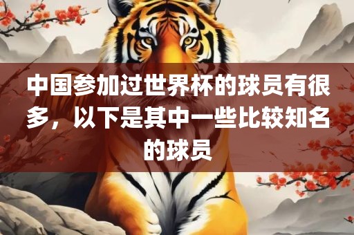 中国参加过世界杯的球员有很多，以下是其中一些比较知名的球员