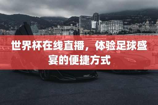 世界杯在线直播，体验足球盛宴的便捷方式