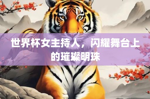 世界杯女主持人，闪耀舞台上的璀璨明珠