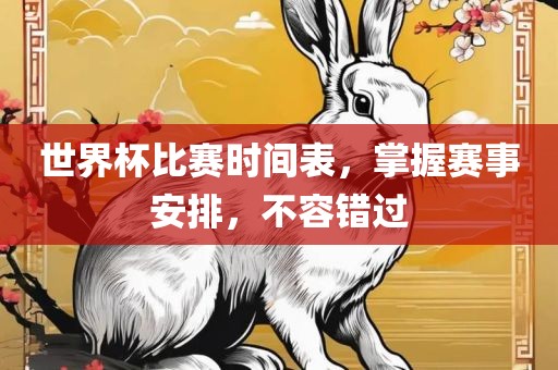 世界杯比赛时间表，掌握赛事安漯河市盈旭机械设备有限公司排，不容错过