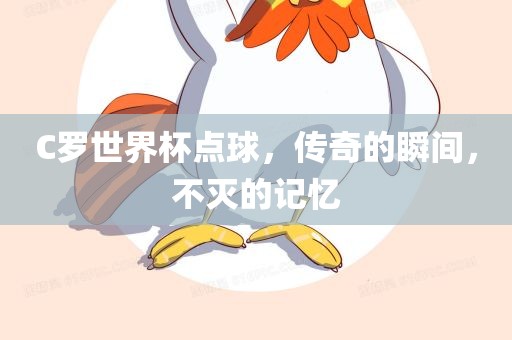 C罗世界杯点球，传奇的瞬间，不灭的记忆漯河市盈旭机械设备有限公司