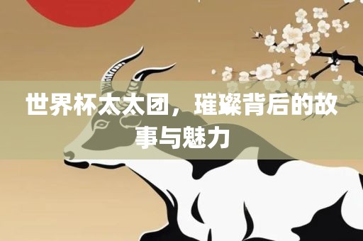 世界杯太太团，璀璨背后的故事与魅力