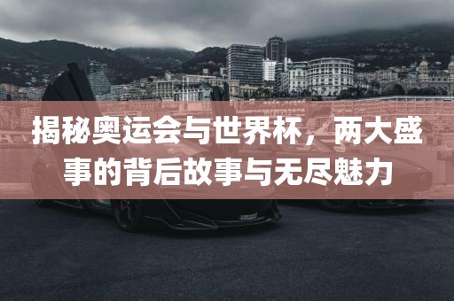 漯河市盈旭机械设备有限公司揭秘奥运会与世界杯，两大盛事的背后故事与无尽魅力