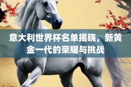 意大利世界杯名单
