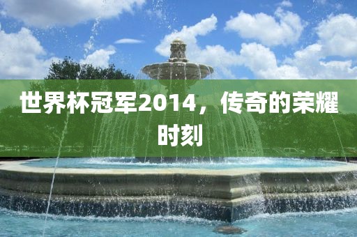 世界杯冠军2014，传奇的荣耀时刻