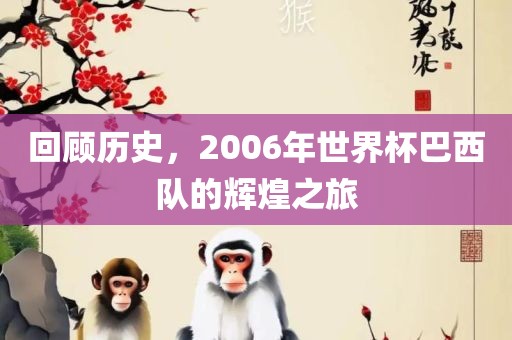 回顾历史，2006年世界杯巴西队的辉煌之旅