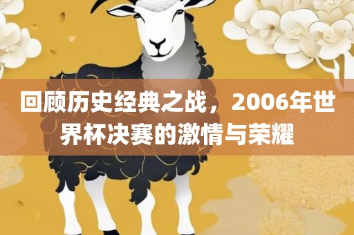 回顾历史经典之战，2006年世界杯决赛的激情与荣耀