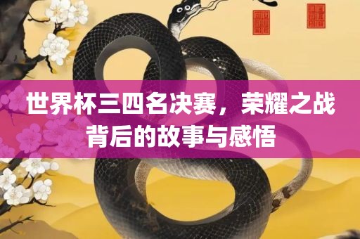 世界杯三四名决赛，荣耀之战背后的故事与感悟漯河市盈旭机械设备有限公司