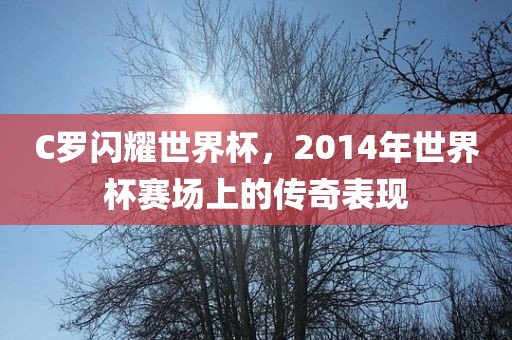 C罗闪耀世界杯，2014年世界杯赛场上的传奇表现