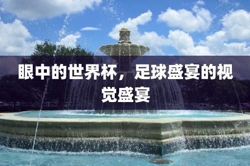 眼中的世界杯，足球盛宴的视觉盛宴漯河市盈旭机械设备有限公司
