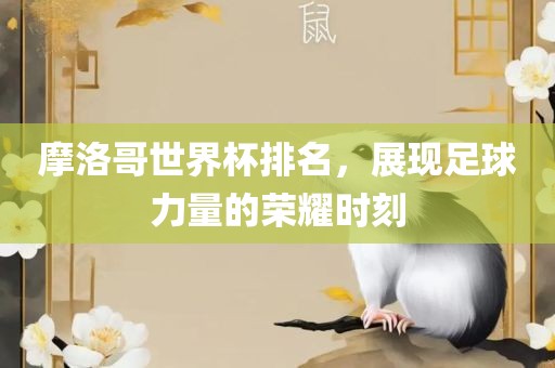 摩洛哥世界杯排名，展现足球力量的荣耀时刻