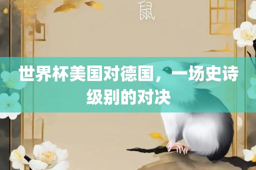 世界杯美国对德国，一场史诗级别的对决漯河市盈旭机械设备有限公司
