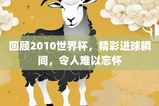 回顾2010世界杯，精彩进球瞬间，令人难以忘怀