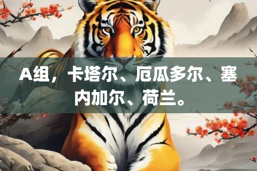 A组，卡塔尔、厄瓜多尔、塞内加尔、荷兰。