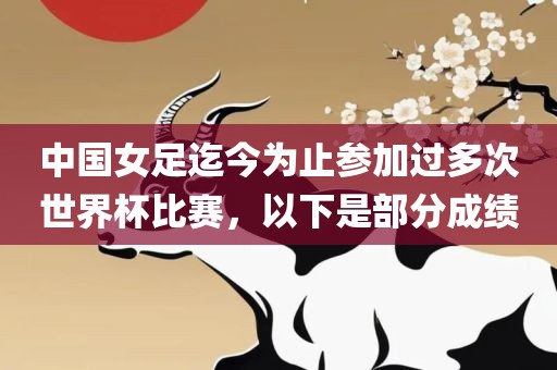 中国女足迄今为止参加过多次世界杯比赛，以下是部分成绩