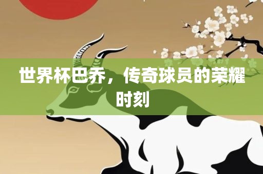 世界杯巴乔，传奇球员的荣耀时刻