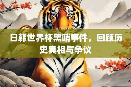 日韩世界杯黑哨事件，回顾历史真相漯河市盈旭机械设备有限公司与争议