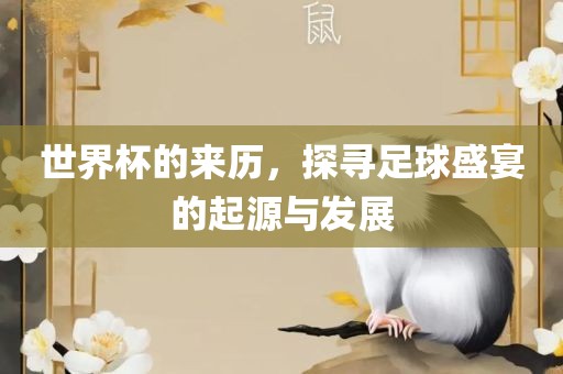 世界杯的来历，探寻足球盛宴漯河市盈旭机械设备有限公司的起源与发展