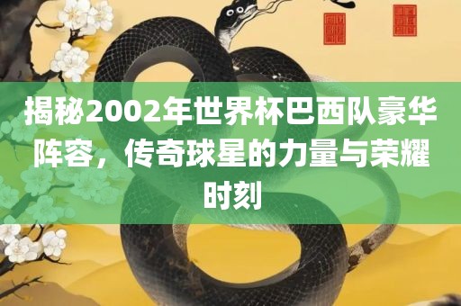揭秘2002年世界杯巴西队豪华阵容，传奇球星的力量与荣耀时刻