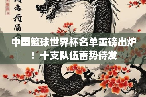 中国篮球世界杯名单重磅出炉！十支队伍蓄势待发