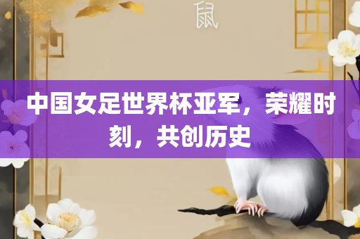 中国女足世界杯亚军，荣耀时刻，共创历史