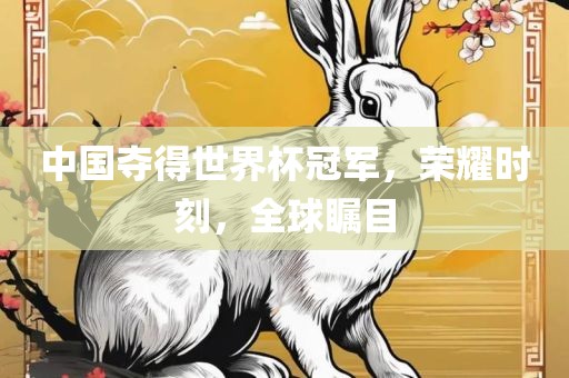 中国夺得世界杯冠军，荣耀时刻，全球瞩目