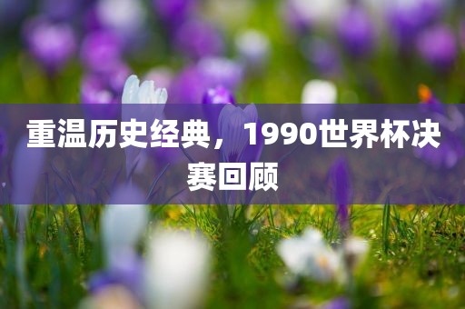 重温历史经典，1990世界杯决赛回顾