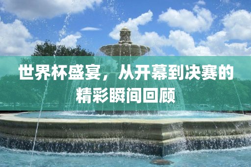 世界杯盛宴，从开幕到决赛的精彩瞬间回顾