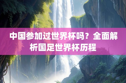 中国参加过世界杯吗？全面解析国足世界杯历程漯河市盈旭机械设备有限公司
